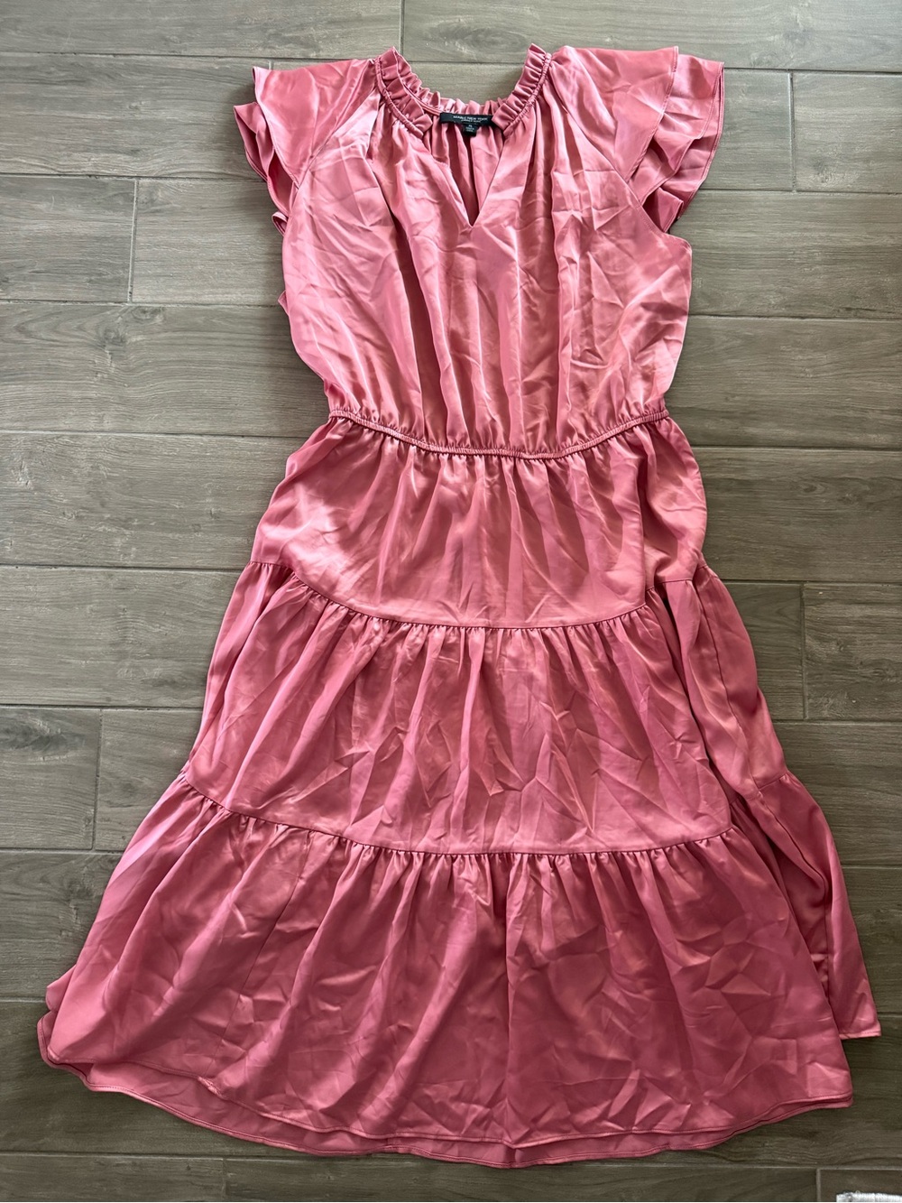 Marc New York Rose Pink Tiered Ruffle Dress